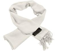 CJ Apparel Ivory Off White Cream Men's Nepalese Solid Colour Design Fashion Scarf Scarves Neck Cover Hand Made in Nepal New