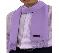 CJ Apparel Light Purple Men's Nepalese Solid Colour Design Fashion Scarf Scarves Neck Wrap Hand Made in Nepal
