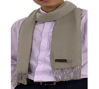 CJ Apparel Mink Beige Men's Nepalese Solid Colour Design Fashion Scarf Scarves Neck Cover Hand Made in Nepal New