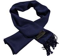 CJ Apparel Navy Blue Men's Nepalese Solid Colour Design Fashion Scarf Seconds Scarves Neck Wrap Hand Made in Nepal