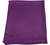 CJ Apparel Purple Fringe Shawl Seconds Solid Colour Design Scarf Wrap Stole Throw Head Wrap Face Cover Pashmina NEW