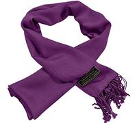 CJ Apparel Purple Men's Nepalese Solid Colour Design Fashion Scarf Seconds Scarves Neck Cover Hand Made in Nepal New
