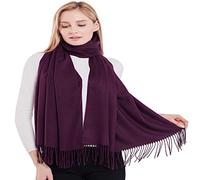 CJ Apparel Purple Thick Solid Colour Design Cotton Blend Shawl Seconds Scarf Wrap Stole Throw Head Wrap Pashmina New