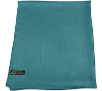 CJ Apparel Teal Green Jade Green Fringe Solid Colour Design Shawl Seconds Scarf Wrap Stole Throw Head Wrap Pashmina NEW