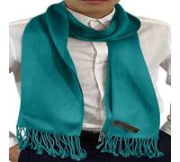 CJ Apparel Teal Green Jade Green Men's Nepalese Solid Colour Design Fashion Scarf Scarves Neck Cover Hand Made in Nepal NEW