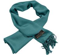 CJ Apparel Teal Green Jade Green Men's Nepalese Solid Colour Design Fashion Scarf Seconds Scarves Neck Wrap Hand Made in Nepal NEW