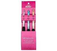 CJ Bates & SONS Crochet Hook Set SZ L11-N15, Sizes L11/8mm, M13/9mm, and N15/10mm