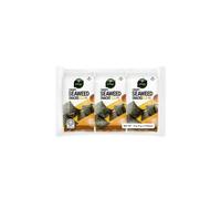 CJ Bibigo Crispy Seaweed Snacks - Sesame Flavour 5g (Pack of 3) dark green