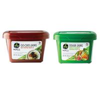 CJ Bibigo Hot Pepper Paste (Gochujang) and Ssamjang Dipping Sauce 500g (Pack of 2)