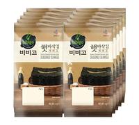 CJ Bibigo Savoury Crispy Roasted Korean Seasoned Seaweed Laver Nori Snacks (10 Pcs) 40g