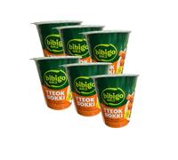 CJ Bibigo (Sweet & Spicy Flavour) Tteokbokki Korean Rice Cake Topokki Instant Snack Cup 125g x 6 packs