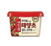 CJ Haechandle Medium Hot Chilli Pepper Paste (Square) Gochujang, Brown, 500 g, (Pack of 1)