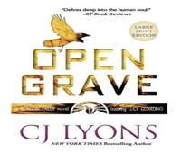 Cj Lyons Open Grave: Large Print Edition Hardback Book Cj Lyons Multicolor