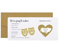CJ&M Personalised Scratch Surprise Theatre Ticket, Show Reveal Ticket, Surprise Theatre Ticket Keepsake, Fake Ticket