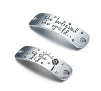 CJ&M She Believed She Could So She Did Shoe Lace Tag, Trainer Tags, Gift for Runner, Fitness Gym, Get Fit Running, Shoelace Charm, Inspirational Gift for Girls