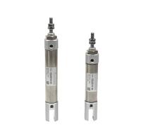 CJ2D10/16 Double Clevis with Pins Pneumatic Cylinder Acting Single Rod 5~200mm Stroke Air 1Pcs(Stroke 55mm,CJ2D16 Bore16mm)