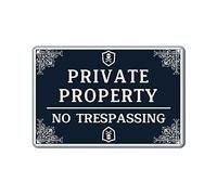 CJANY Tin Metal No Trespassing Aluminum Warning Sign CCTV Security Camera Classic Restaurant for Metal Sign 08x12inch