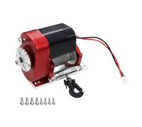 CJAXCG 1/10 Simulated 8274 Vertical Winch Aluminum 6-12.4V 50lbs Load Capacity For RC Crawler AXIAL SCX10 TRX4 RC4WD Upgrade Part(Rosso)