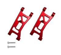 CJAXCG Aluminum Front Lower Suspension Arm For 1/24 Losi Micro B Micro-T Wltoys 244016 Rc Car 2WD Buggy LOS00007 Replace(Rosso)