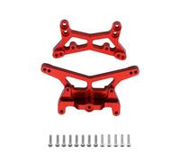 CJAXCG Aluminum Front Rear Shock Towers Meta For 1/24 Losi Micro B Micro-T Upgrades Parts Rc Car 2WD Buggy LOS00007 Wltoys 244016(Rosso)