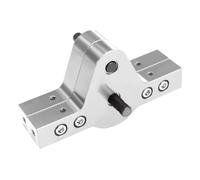 CJAXCG CNC Aluminum 17T/37T Transfer Case Gearbox Bridge Device For 1/10 RC Crawler Car D90 D110 Axial SCX10 RC4WD Chassis Upgrade Part(Silver)
