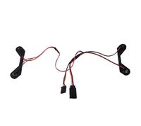 CJAXCG LED 5V Front Rear Lighting System Lamp Fog Lights For 1/18 ARRMA GRANITE GROM MEGA 380 Brushed 4X4 Monster Truck Upgrade Part