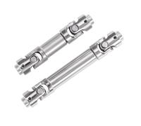 CJAXCG Premium Stainless Steel Spline Drive Shaft for Axial SCX30 1/30 RC Crawler Upgrade for Ford Bronco, Jeep Wrangler JLU, Chevrolet K10(Silver)