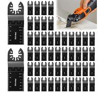 CJBIN 50 PCS Multi Tool Blade, Metal Wood Cutting 35MM Universal Oscillating Saw Blades, Quick Release Saw Blades, Multitool Accessories for Dewalt, Dremel, Rockwell, Worx