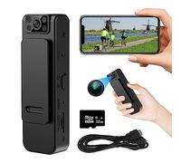 CJBIN Body Camera, Portable Bodycam, Body Worn Camera with Audio Video and Night Vision,1080P HD Body Cam with 32GB Memory Card, 130° Wide Angle, 180° Rotation Lens, Wearable Video Recorder