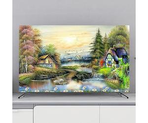 CJBXYBXS TV Screen Protector, Sun-Proof Indoor Screen Protector, Dustproof Cover for 32-80 Inch TV, Universal Washable TV Screen Cover, Cover Cloth Home Decor (Color : Color2, Size : 32inch)