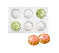 Cjeuxnr Silicone baking moulds suitable for DIY cakes, mousses and desserts. 3D moulds suitable for candies, mooncakes, icing, soap, cupcakes and jellies.