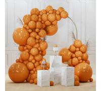 CJFBDFC Red Balloon Arch Kit Balloons 143 Pcs Different Sizes Of 18 12 10 5 Inch Garland For Birthday Graduation Bachelorettecherry Casino Theme Party Decorations-orange Color