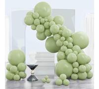 CJFBDFC Red Balloon Arch Kit Balloons 143 Pcs Different Sizes Of 18 12 10 5 Inch Garland For Birthday Graduation Bachelorettecherry Casino Theme Party Decorations-bean Green