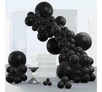 CJFBDFC Red Balloon Arch Kit Balloons 143 Pcs Different Sizes Of 18 12 10 5 Inch Garland For Birthday Graduation Bachelorettecherry Casino Theme Party Decorations-black