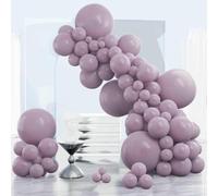 CJFBDFC Red Balloon Arch Kit Balloons 143 Pcs Different Sizes Of 18 12 10 5 Inch Garland For Birthday Graduation Bachelorettecherry Casino Theme Party Decorations-smoke Gray Purpl