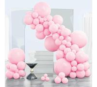 CJFBDFC Red Balloon Arch Kit Balloons 143 Pcs Different Sizes Of 18 12 10 5 Inch Garland For Birthday Graduation Bachelorettecherry Casino Theme Party Decorations-pink