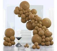 CJFBDFC Red Balloon Arch Kit Balloons 143 Pcs Different Sizes Of 18 12 10 5 Inch Garland For Birthday Graduation Bachelorettecherry Casino Theme Party Decorations-khaki