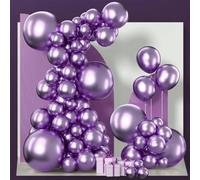 CJFBDFC Red Balloon Arch Kit Balloons 143 Pcs Different Sizes Of 18 12 10 5 Inch Garland For Birthday Graduation Bachelorettecherry Casino Theme Party Decorations-metallic Purple
