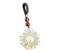 CJGHJNFF Brass Yin Yang Five Elements Bagua Pendant, Feng Shui Amulet Necklace Pendant, Lucky Protection Charm for Peace & Safety, Daily Wear Jewelry Accessory Style B