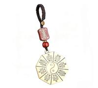 CJGHJNFF Brass Yin Yang Five Elements Bagua Pendant, Feng Shui Amulet Necklace Pendant, Lucky Protection Charm for Peace & Safety, Daily Wear Jewelry Accessory Style D