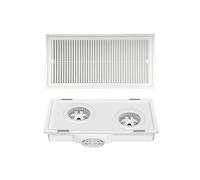 CJHFR472SG Bathroom 30x60 Exhaust Fan Ultra Thin 9cm Dual Motor Ventilation Fan Integrated Ceiling Kitchen Bathroom Strong Silent Vent Fan