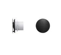 CJHFR472SG Bathroom Round Ventilation Fan Quiet Bathroom Exhaust Fan Room Ceiling-Mounted Extractor Fan Vent Fan(Black,Small)