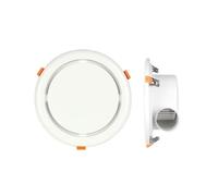 CJHFR472SG Bathroom Round Ventilator Exhaust Fan Extractor Fan Ultra-Thin Recessed Flat Panel Easy to Install Vent Fan(Small)