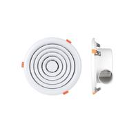 CJHFR472SG Bathroom Round Ventilator Ultra-thin Recessed Snap Design Easy to Install Exhaust Fan Ceiling Kitchen Bathroom Vent Fan(Small)