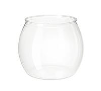 CJHFR472SG Modern Round High Translucent PET Small Fish Tank One-piece Imitation Glass Living Room Office Small Desktop Fish Tanks Desktop Display(26x32x27.5cm)