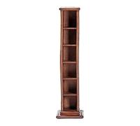 CJHFR472SG Record holder CD Record Storage Rack, Creative Floor Standing Display Holder, 6-Tier Handmade Woven for Home Office Vinyl stand
