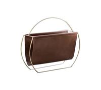 CJHFR472SG Record holder Tabletop Creative Minimalist Vinyl Record Rack Handbag Metal Leather Storage Box Vinyl stand