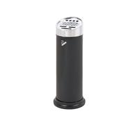 CJHFR472SG Standing Floor Standing Ash Pillar Stainless Steel for Outdoor Hotel Street Square Cigarette Butt Holder(Black)