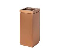 CJHFR472SG Standing Hotel Trash can Lobby Vertical Stainless Steel Ash Pillar Corridor Aisle Hotel Club Lobby Outdoor Multi-Color Available Cigarette Butt Holder(Gold)