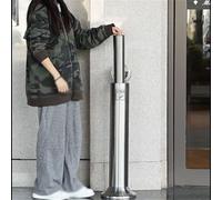 CJHFR472SG Standing Outdoor Vertical Stainless Steel Ash Pillar, Hotel Lobby Smoking Area Cigarette Cylinder Cigarette Butt Holder